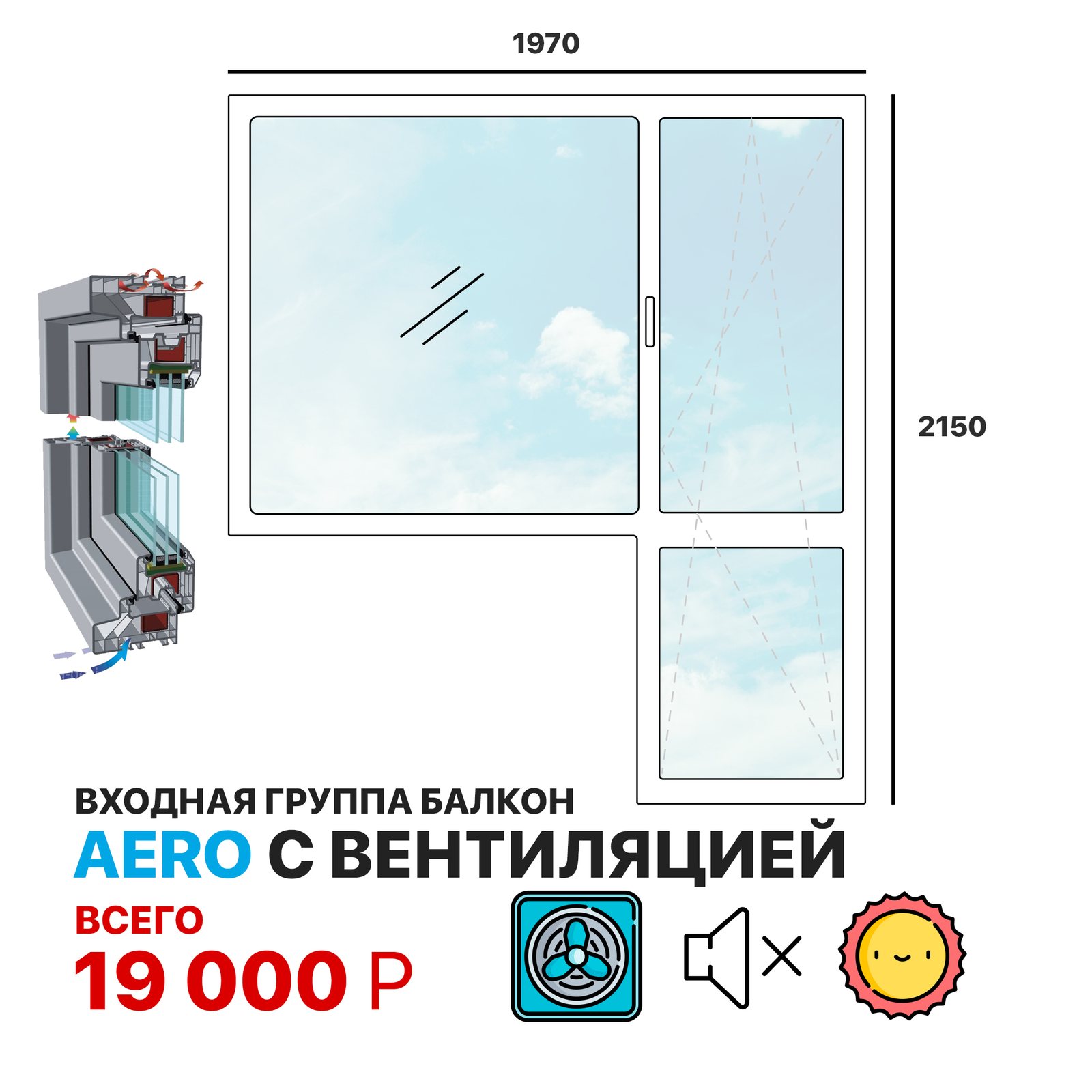 БАЛКОННАЯ ВХОДНАЯ ГРУППА AERO